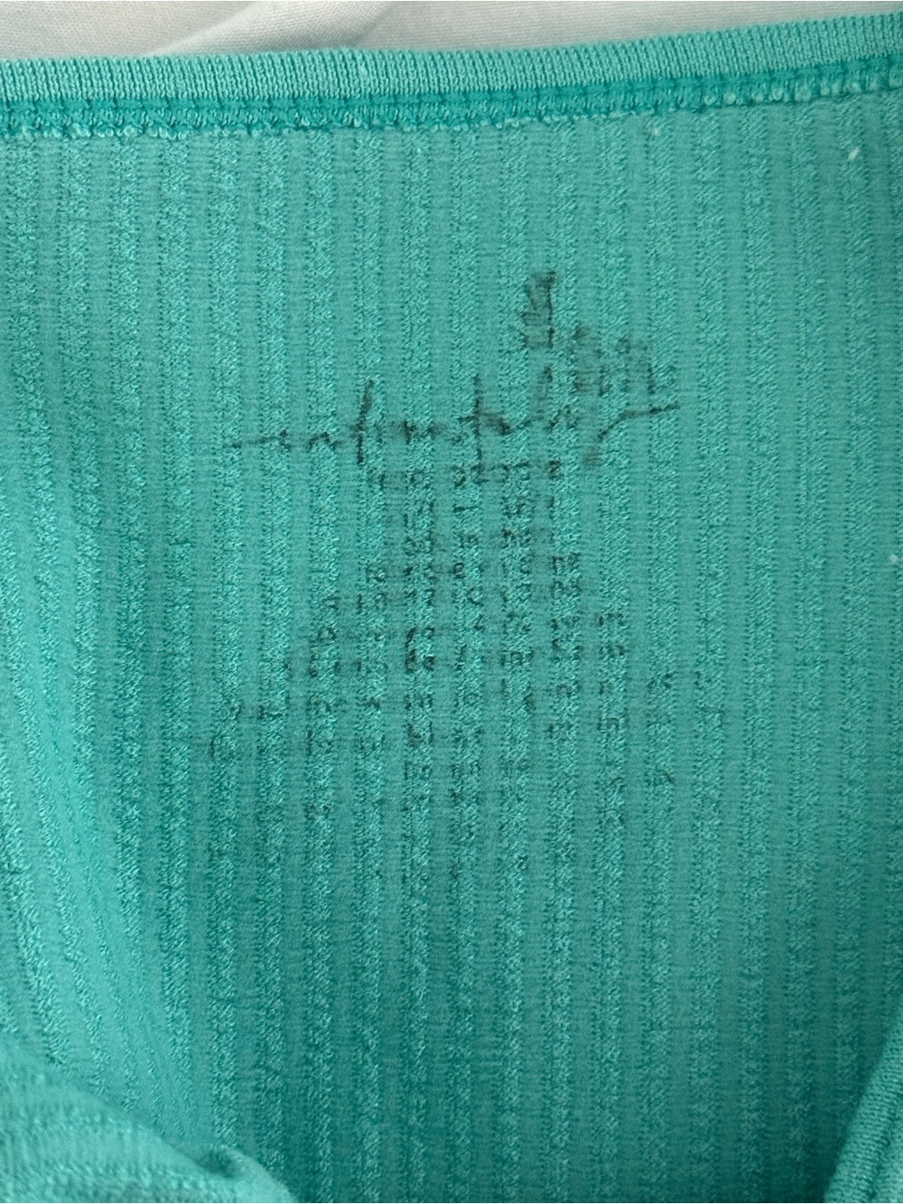 Free People Turquoise Ribbed Brami - Picture 4 of 4